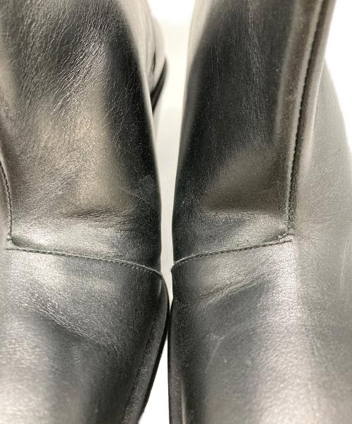 UNTISHOLD（アンチショルド）UNTISHOLD (アンチショルド) スクエアトゥショートブーツ ブラック サイズ:37の古着・服飾アイテム