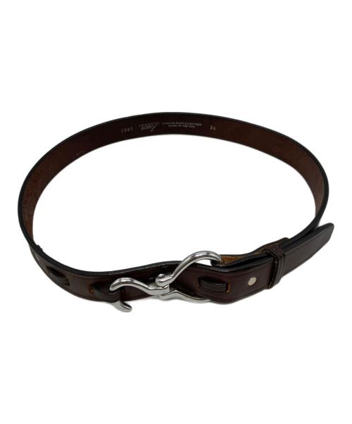 TORY（トリー）TORY (トリー) レザーベルト ブラウン サイズ:34の古着・服飾アイテム