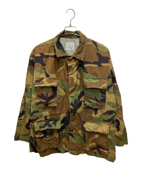 HOUSTON（ヒューストン）HOUSTON (ヒューストン) カモフラジャケット ブラウン×グリーン サイズ:XLの古着・服飾アイテム