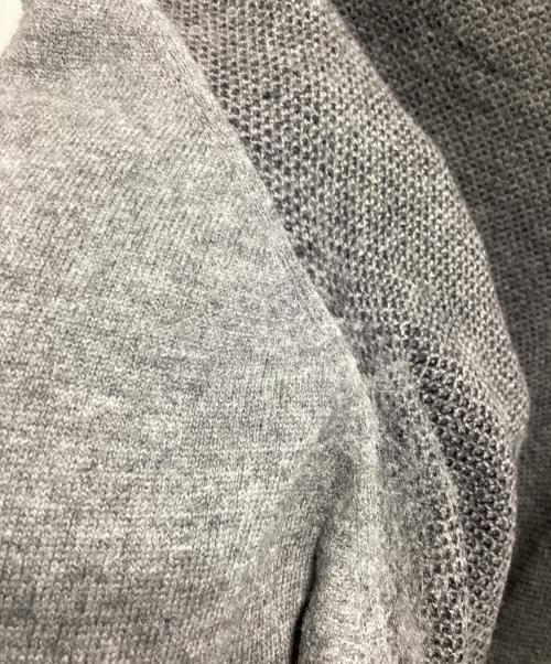 FRED PERRY（フレッドペリー）FRED PERRY (フレッドペリー) 切替ニット グレー サイズ:XLの古着・服飾アイテム