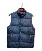 POLO RALPH LAURENポロ・ラルフローレン）の古着「リバーシブルダウンベスト」｜ネイビー×ボルドー