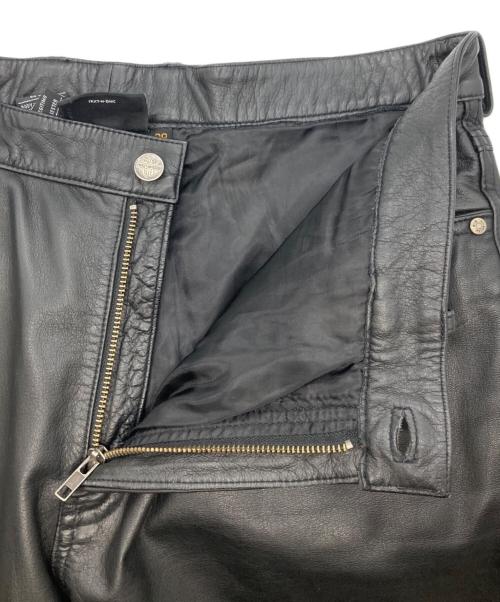 HARLEY-DAVIDSON（ハーレーダビッドソン）HARLEY-DAVIDSON (ハーレーダビッドソン) レザーパンツ ブラック サイズ:38の古着・服飾アイテム
