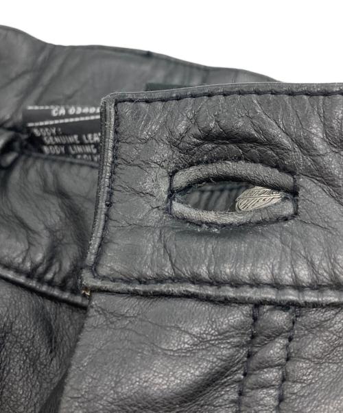 HARLEY-DAVIDSON（ハーレーダビッドソン）HARLEY-DAVIDSON (ハーレーダビッドソン) レザーパンツ ブラック サイズ:38の古着・服飾アイテム