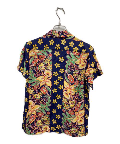 BEAMS（ビームス）BEAMS (ビームス) Sun Surf (サンサーフ) アロハシャツ ネイビー×イエロー サイズ:不明の古着・服飾アイテム
