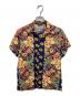 BEAMS（ビームス）の古着「アロハシャツ」｜ネイビー×イエロー