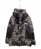 FIRST DOWNファーストダウン）の古着「ペイズリー柄ダウンジャケット」｜ブラック