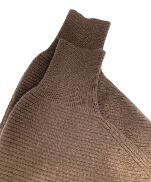 Curensology（カレンソロジー）Curensology (カレンソロジー) リブクロップドニット ブラウン サイズ:FREEの古着・服飾アイテム