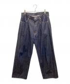 ALTIMAアルティマ）の古着「デニムタックバギーパンツ」｜インディゴ
