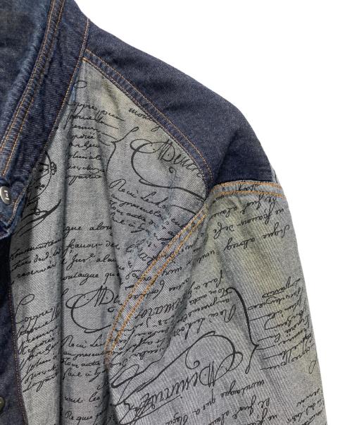 Berluti（ベルルッティ）Berluti (ベルルッティ) カリグラフィーデニムシャツ インディゴ サイズ:38の古着・服飾アイテム