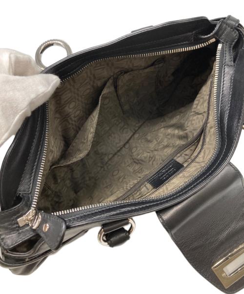 Salvatore Ferragamo（サルヴァトーレ フェラガモ）Salvatore Ferragamo (サルヴァトーレ フェラガモ) ガンチーニ マリッサ/ハンドバッグ ブラックの古着・服飾アイテム