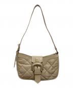 BURBERRY LONDONバーバリーロンドン）の古着「キルティングロゴハンドバッグ」｜ベージュ