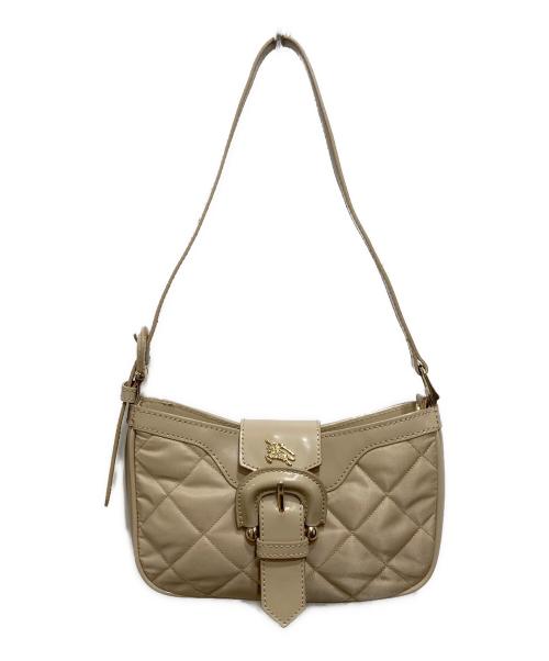 BURBERRY LONDON（バーバリーロンドン）BURBERRY LONDON (バーバリーロンドン) キルティングロゴハンドバッグ ベージュの古着・服飾アイテム