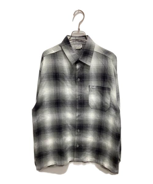CalTop（キャルトップ）CalTop (キャルトップ) オンブレチェックシャツ グレー サイズ:Lの古着・服飾アイテム