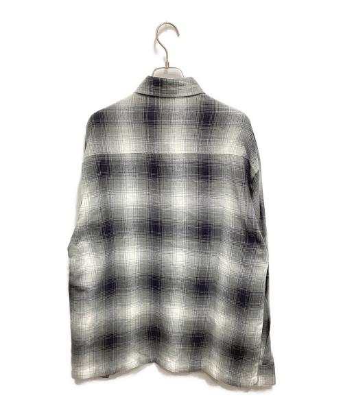 CalTop（キャルトップ）CalTop (キャルトップ) オンブレチェックシャツ グレー サイズ:Lの古着・服飾アイテム