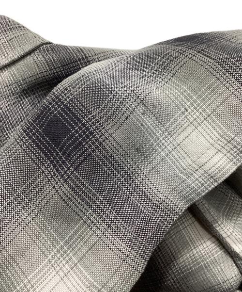 CalTop（キャルトップ）CalTop (キャルトップ) オンブレチェックシャツ グレー サイズ:Lの古着・服飾アイテム