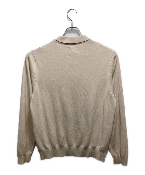 stussy（ステューシー）stussy (ステューシー) ニットポロシャツ ベージュ サイズ:Mの古着・服飾アイテム