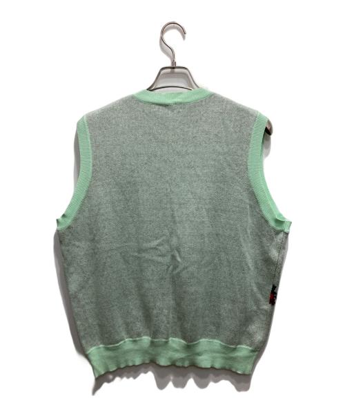 TTT MSW（ティー モダンストリートウェア）TTT MSW (ティー) フラワーニットベスト グリーン サイズ:FREEの古着・服飾アイテム