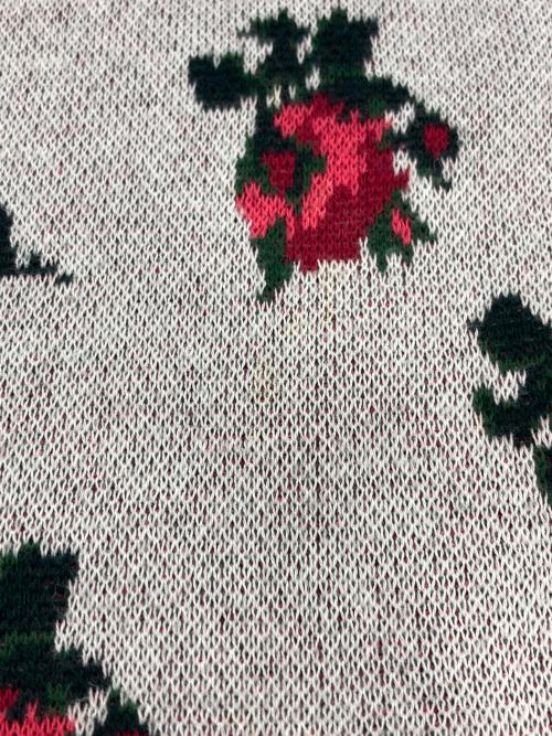 TTT MSW（ティー モダンストリートウェア）TTT MSW (ティー) フラワーニットベスト グリーン サイズ:FREEの古着・服飾アイテム