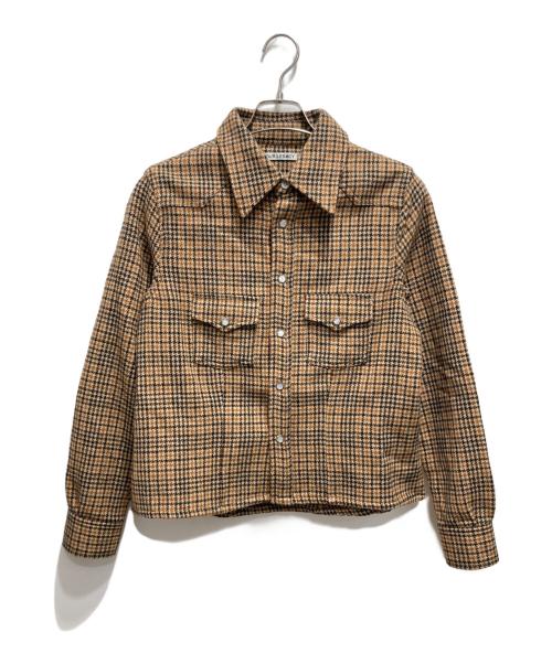OUR LEGACY（アワーレガシー）OUR LEGACY (アワーレガシー) Wool Shrunken Frontier Shirt ブラウン サイズ:44の古着・服飾アイテム