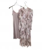 COCODEALココディール）の古着「水彩アートワンピース」｜ピンク