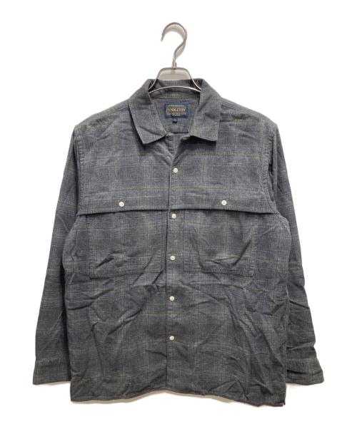 PENDLETON（ペンドルトン）PENDLETON (ペンドルトン) Wild Life Tailor (ワイルドライフテイラー) 別注 コットン ボードシャツ グレー サイズ:Ｌの古着・服飾アイテム