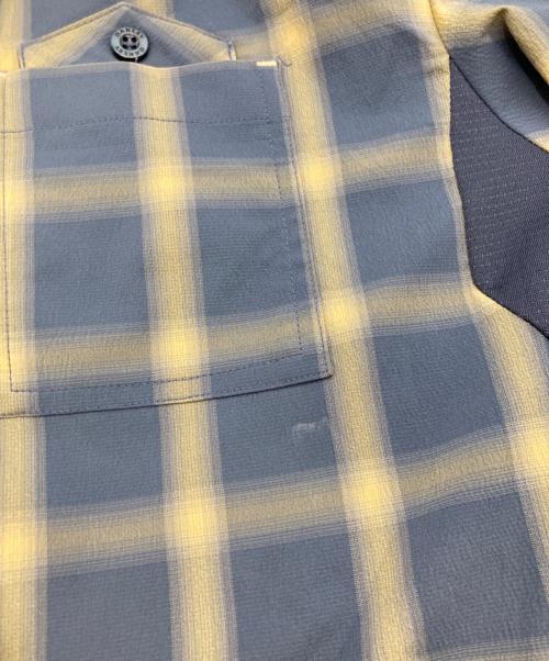 OAKLEY（オークリー）OAKLEY (オークリー) 刺繍ロゴチェックシャツ ブルー サイズ:XLの古着・服飾アイテム