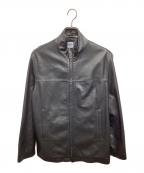KENZO HOMMEケンゾーオム）の古着「オールドレザージャケット」｜ブラック