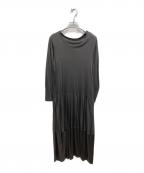 Y's for livingワイズフォーリビング）の古着「カットソーワンピース」｜グレー