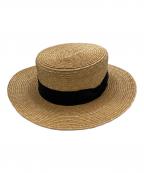 kijima takayukiキジマタカユキ）の古着「麦わら帽子 カンカン帽」｜ベージュ