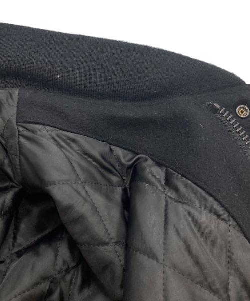 IRON HEART（アイアンハート）IRON HEART (アイアンハート) レザー切り替えスタジャン ブラック×グレー サイズ:XLの古着・服飾アイテム