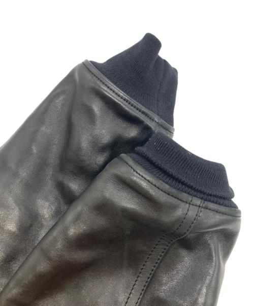 IRON HEART（アイアンハート）IRON HEART (アイアンハート) レザー切り替えスタジャン ブラック×グレー サイズ:XLの古着・服飾アイテム