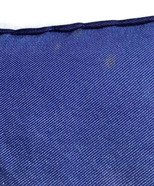 GUCCI（グッチ）GUCCI (グッチ) 総柄大判シルクスカーフ ネイビー×ホワイト サイズ:-の古着・服飾アイテム