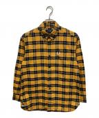 FRED PERRYフレッドペリー）の古着「タータン オックスフォード シャツ／TARTAN OXFORD SHIRT」｜イエロー