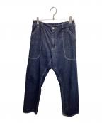 vent blancヴァンブラン）の古着「12ozデニムベイカーパンツ デニムパンツ」｜インディゴ