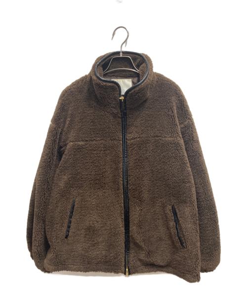 RIVE DROITE（リヴドロワ）RIVE DROITE (リヴドロワ) テディボアジップコート ブラウン サイズ:FREEの古着・服飾アイテム