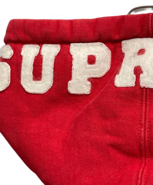 SUPREME（シュプリーム）Supreme (シュプリーム) 15AW FELT HOODED LOGO ZIP UP レッド サイズ:Mの古着・服飾アイテム