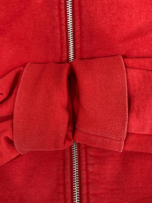 SUPREME（シュプリーム）Supreme (シュプリーム) 15AW FELT HOODED LOGO ZIP UP レッド サイズ:Mの古着・服飾アイテム