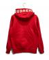 Supreme (シュプリーム) 15AW FELT HOODED LOGO ZIP UP レッド サイズ:M：9000円