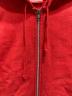 中古・古着 Supreme (シュプリーム) 15AW FELT HOODED LOGO ZIP UP レッド サイズ:M：9000円