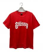stussyステューシー）の古着「ロゴＴシャツ／22SSSoda Tee」｜レッド