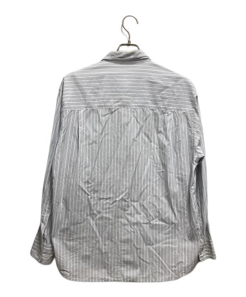 AURALEE（オーラリー）AURALEE (オーラリー) WASHED FINX TWILL STRIPE SHIRTS ブルー サイズ:3の古着・服飾アイテム