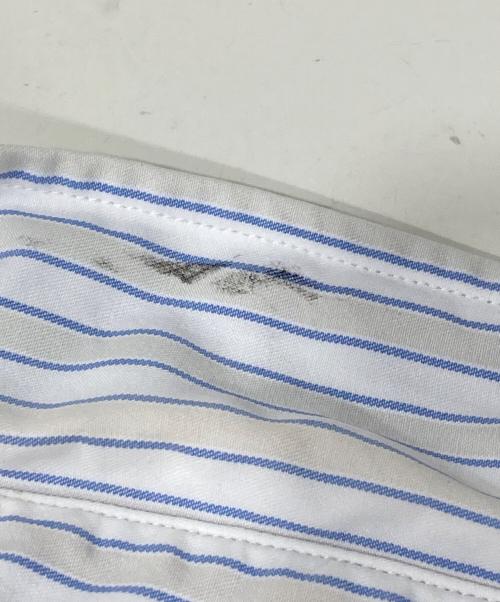 AURALEE（オーラリー）AURALEE (オーラリー) WASHED FINX TWILL STRIPE SHIRTS ブルー サイズ:3の古着・服飾アイテム