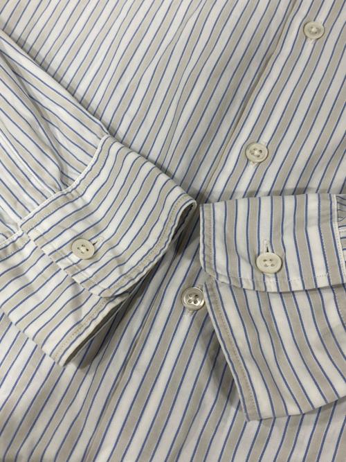 AURALEE（オーラリー）AURALEE (オーラリー) WASHED FINX TWILL STRIPE SHIRTS ブルー サイズ:3の古着・服飾アイテム