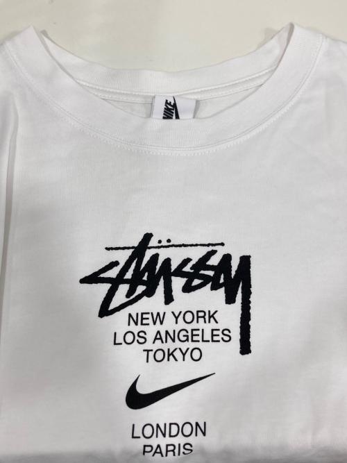 NIKE（ナイキ）NIKE (ナイキ) stussy (ステューシー) INTERNATIONAL TEE／インターナショナル半袖Tシャツ ホワイト サイズ:XLの古着・服飾アイテム
