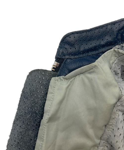 BATES（ベイツ）BATES (ベイツ) パンチングレザージャケット ネイビー サイズ:Lの古着・服飾アイテム