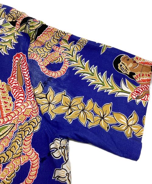 KAMEHAMEHA（カメハメハ）KAMEHAMEHA (カメハメハ) アロハシャツ ブルー サイズ:Sの古着・服飾アイテム