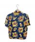 PINEAPPLE JUICE (パインアップル ジュース) アロハシャツ ネイビー サイズ:M：4000円
