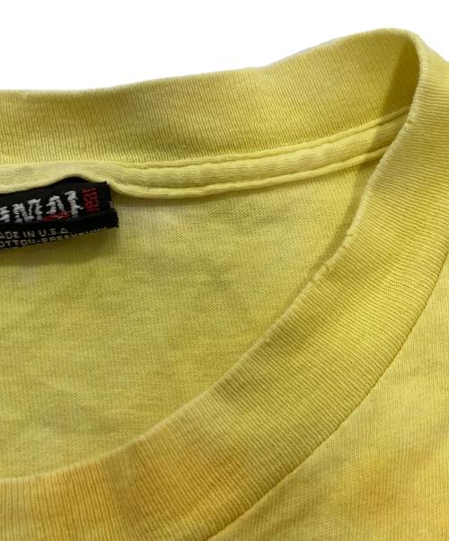 Primal（プライマル）Primal (プライマル) タイダイ カエル スカル 90’s Tシャツ イエロー サイズ:XLの古着・服飾アイテム