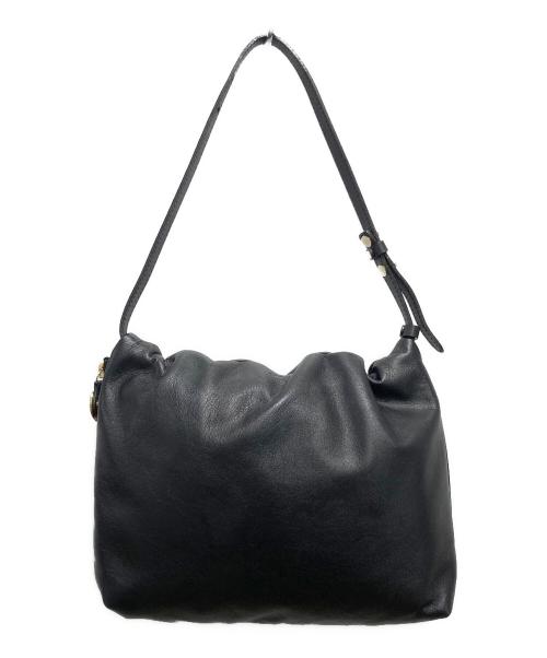 gem by russet（ジェムバイラシット）gem by russet (ジェムバイラシット) レザーワンハンドルバッグ ブラックの古着・服飾アイテム