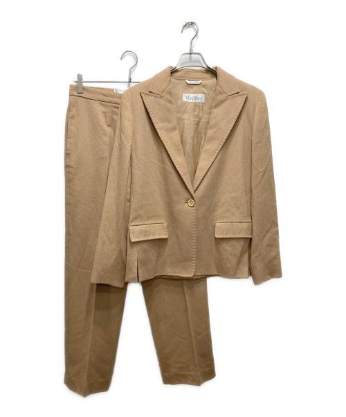 MaxMara（マックスマーラ）MaxMara (マックスマーラ) ウールセットアップ ブラウン サイズ:44の古着・服飾アイテム